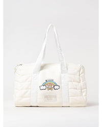 Moschino Quilted Diaper Bag Teddy Bear Design Kids Yellow Cream Blanket Sets