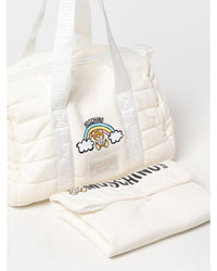 Moschino Quilted Diaper Bag Teddy Bear Design Kids Yellow Cream Blanket Sets