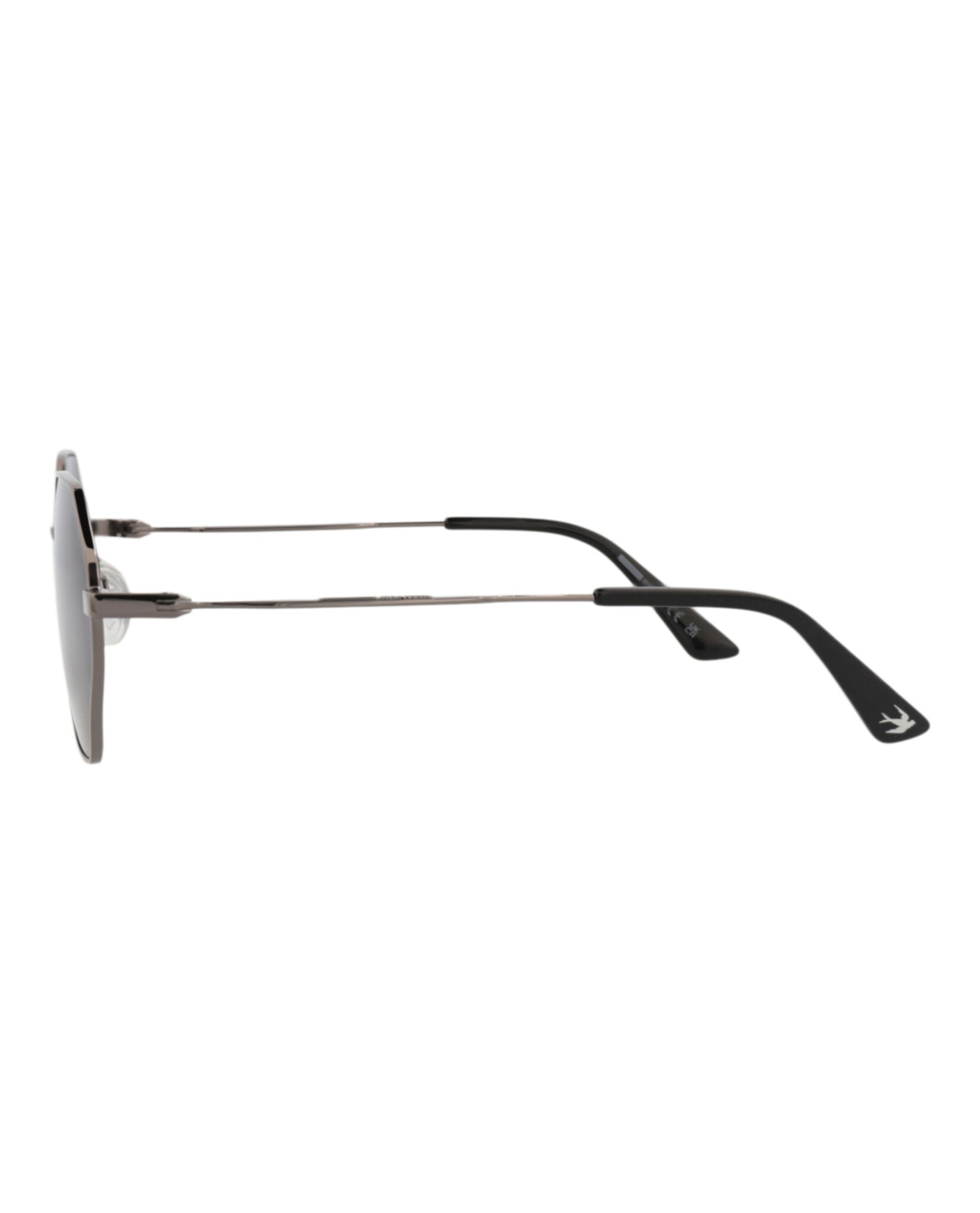 McQ Alexander McQueen Mens Square/Rectangle Ruthenium Ruthenium Grey Fashion Designer Eyewear