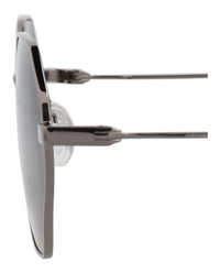 McQ Alexander McQueen Mens Square/Rectangle Ruthenium Ruthenium Grey Fashion Designer Eyewear