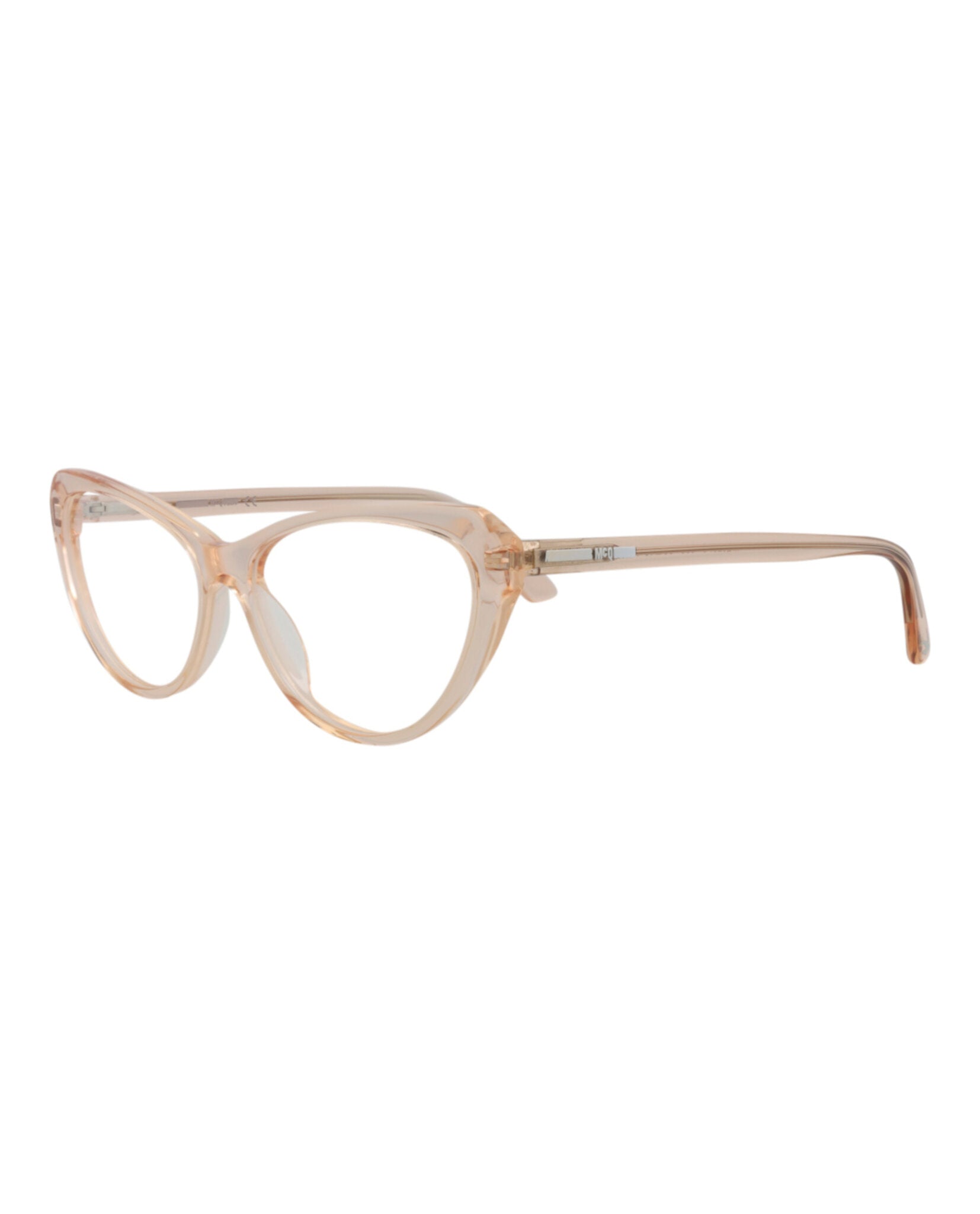 McQ Alexander McQueen Womens Cat Eye Nude Nude Transparent Fashion Designer Eyewear