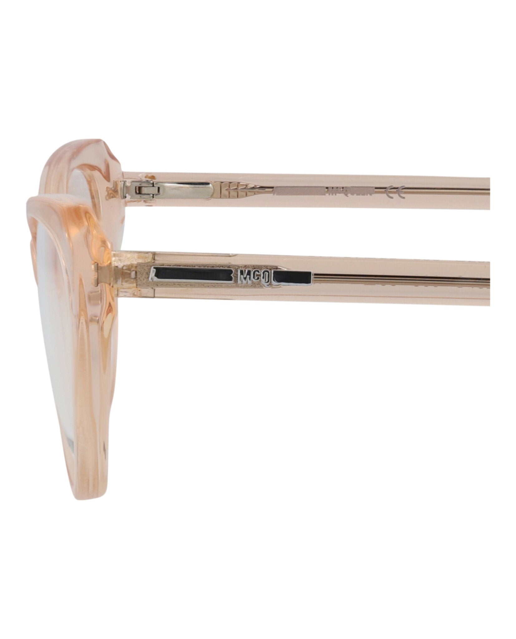 McQ Alexander McQueen Womens Cat Eye Nude Nude Transparent Fashion Designer Eyewear