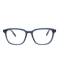 McQ Alexander McQueen Mens Square/Rectangle Blue Blue Transparent Fashion Designer Eyewear Blue Blue Transparent