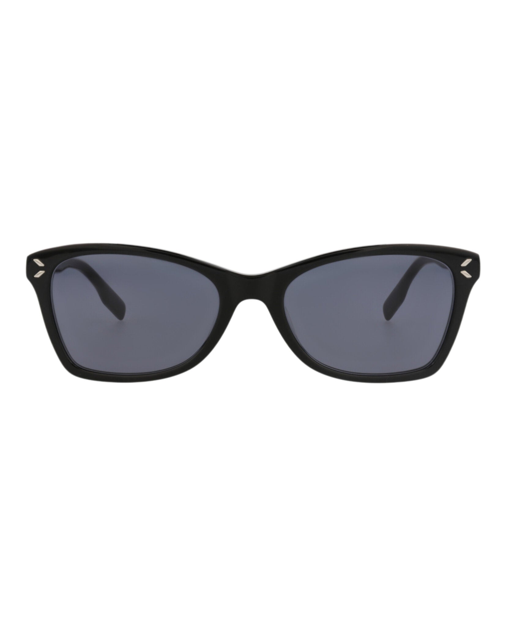 McQ Alexander McQueen Womens Square/Rectangle Black Black Grey Fashion Designer Eyewear