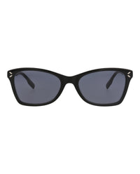 McQ Alexander McQueen Womens Square/Rectangle Black Black Grey Fashion Designer Eyewear