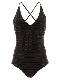 Brunello Cucinelli Women 'Dazzling Stripes' One-Piece Swimsuit