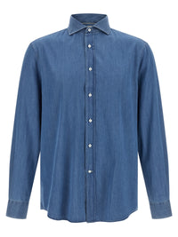 BRUNELLO CUCINELLI Brunello Cucinelli Men Denim Shirt