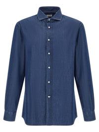 BRUNELLO CUCINELLI Brunello Cucinelli Men Denim Shirt