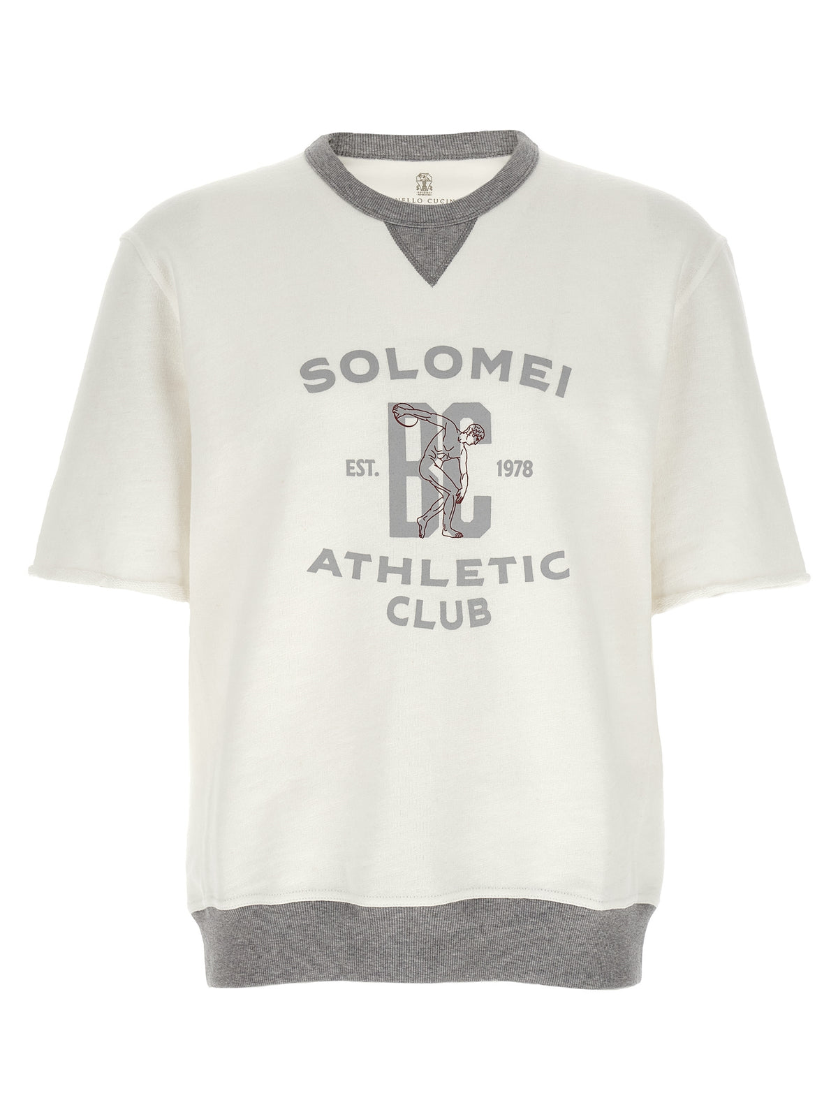 Brunello Cucinelli Men Short Sleeved Sweatshirt