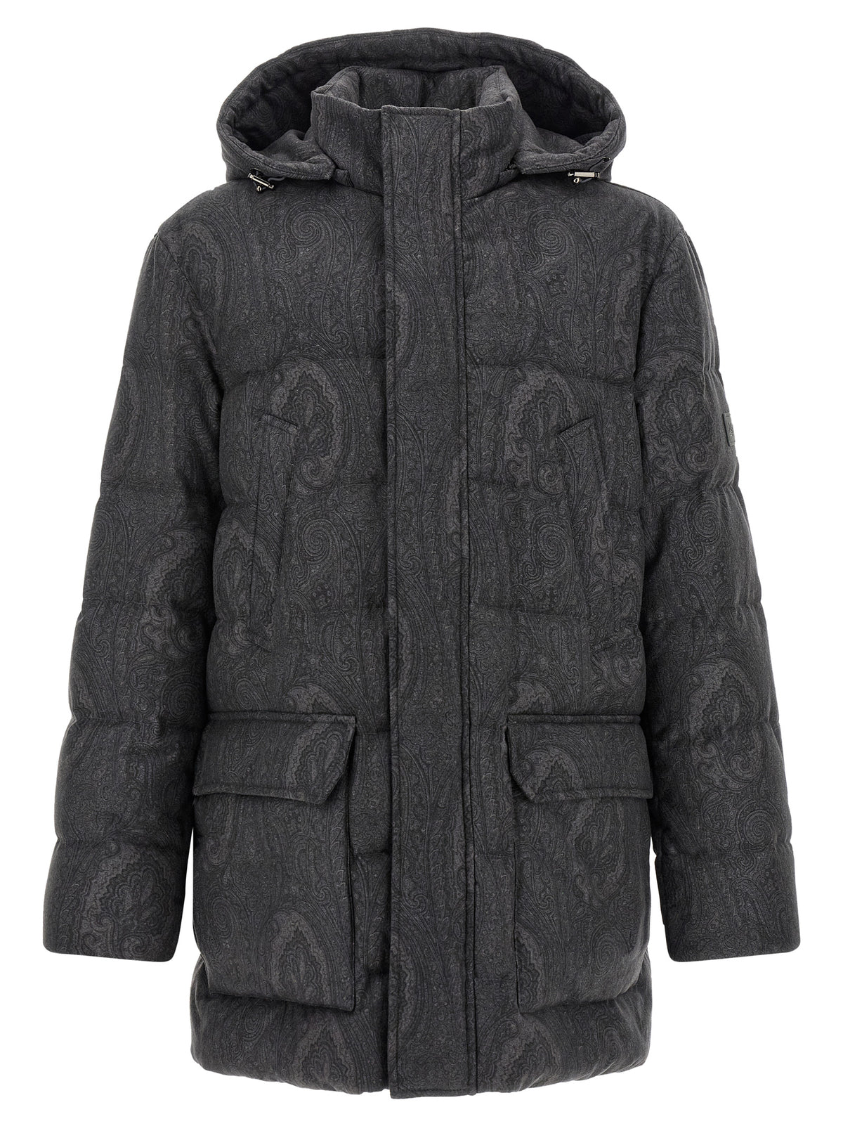 Etro Men Grey 'Arnica' Down Jacket