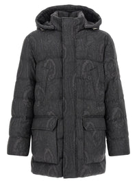 Etro Men Grey 'Arnica' Down Jacket