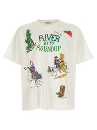 Bode Men White 'River City' T-Shirt