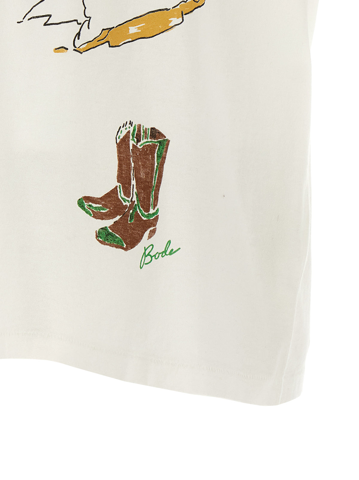 Bode Men White 'River City' T-Shirt