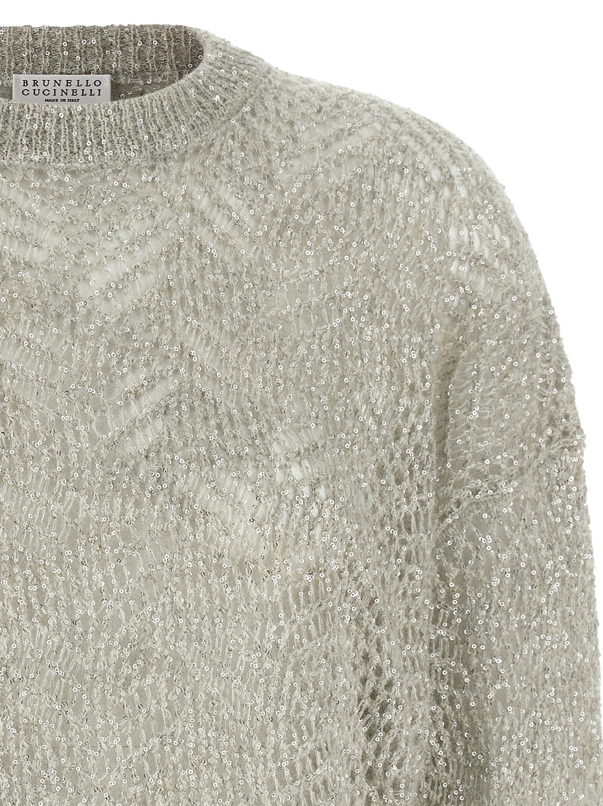 BRUNELLO CUCINELLI Brunello Cucinelli Women 'Dazzling Abstract Leaf' Sweater