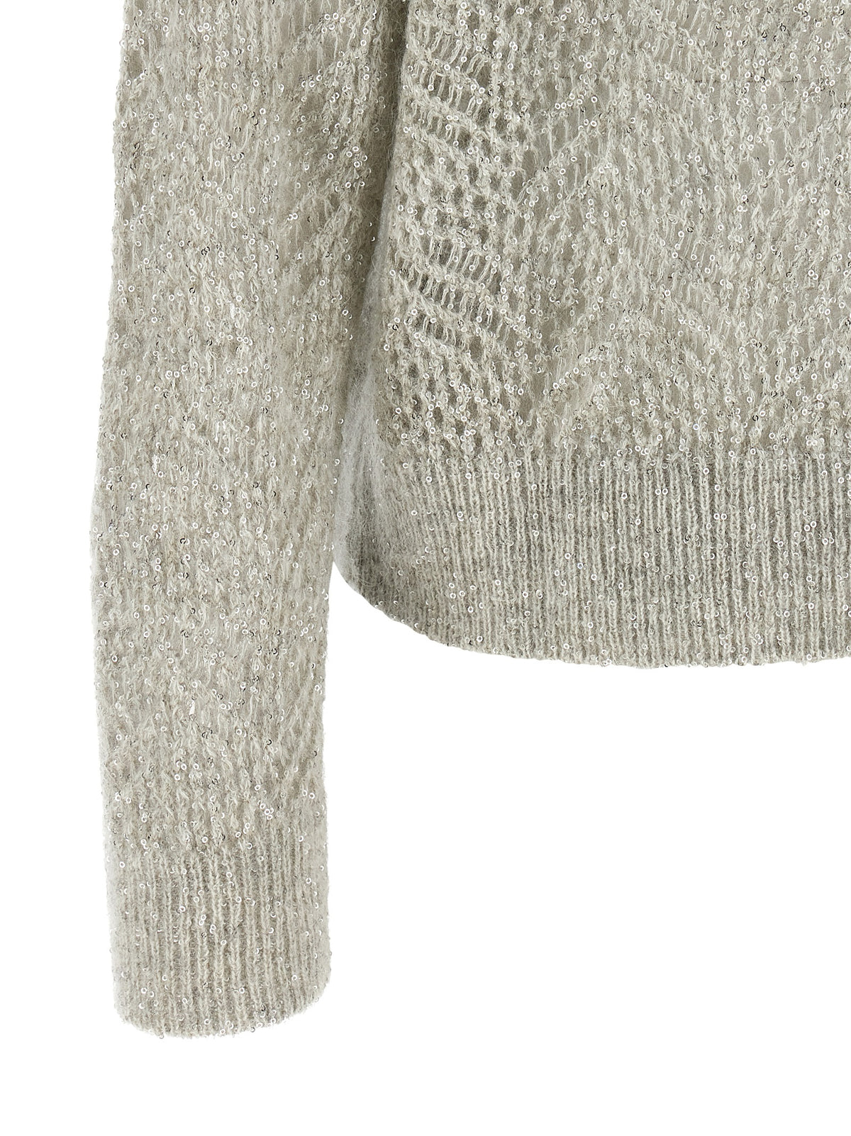 BRUNELLO CUCINELLI Brunello Cucinelli Women 'Dazzling Abstract Leaf' Sweater