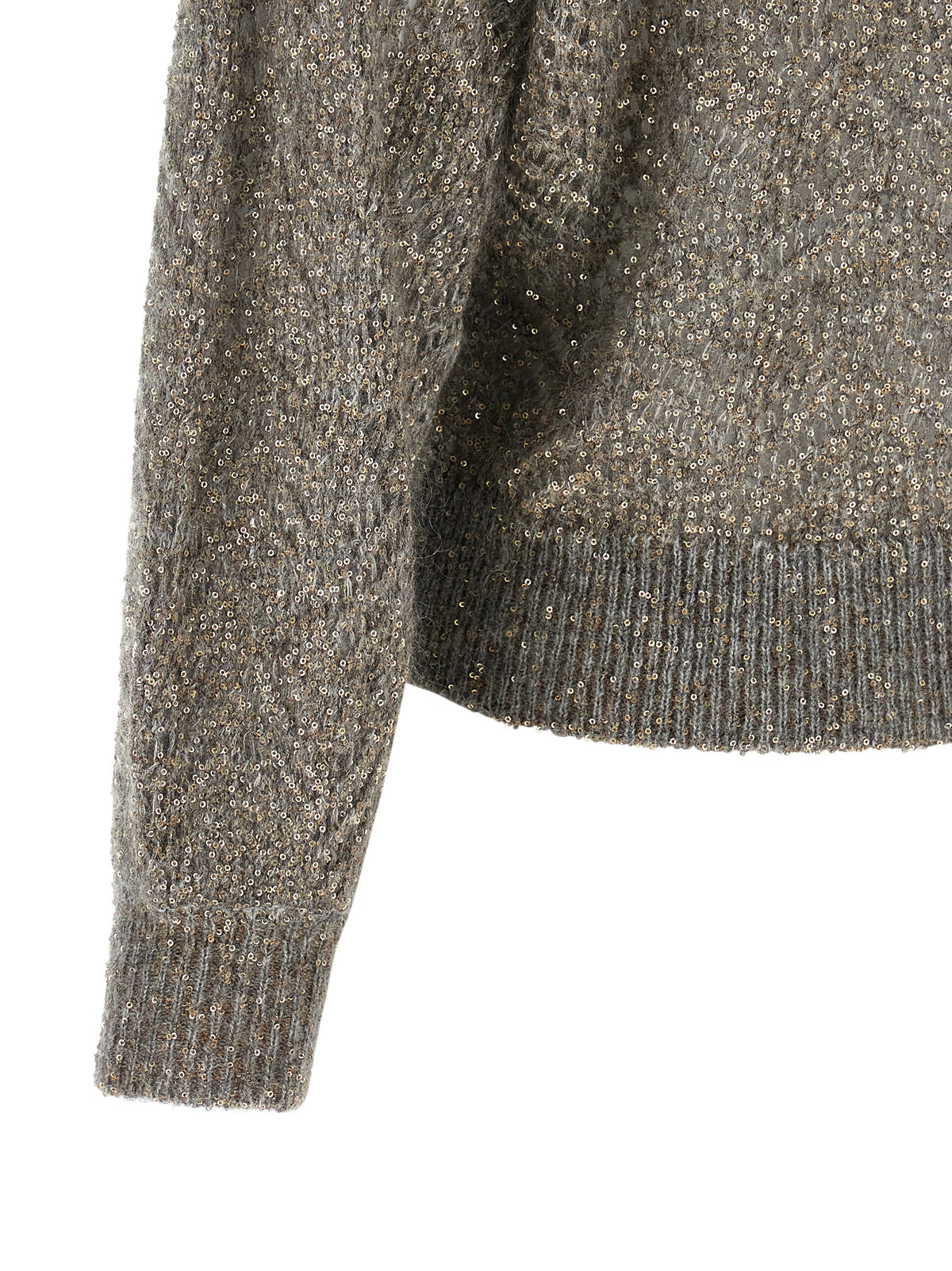 BRUNELLO CUCINELLI Brunello Cucinelli Women 'Dazzling Abstract Leaf' Sweater