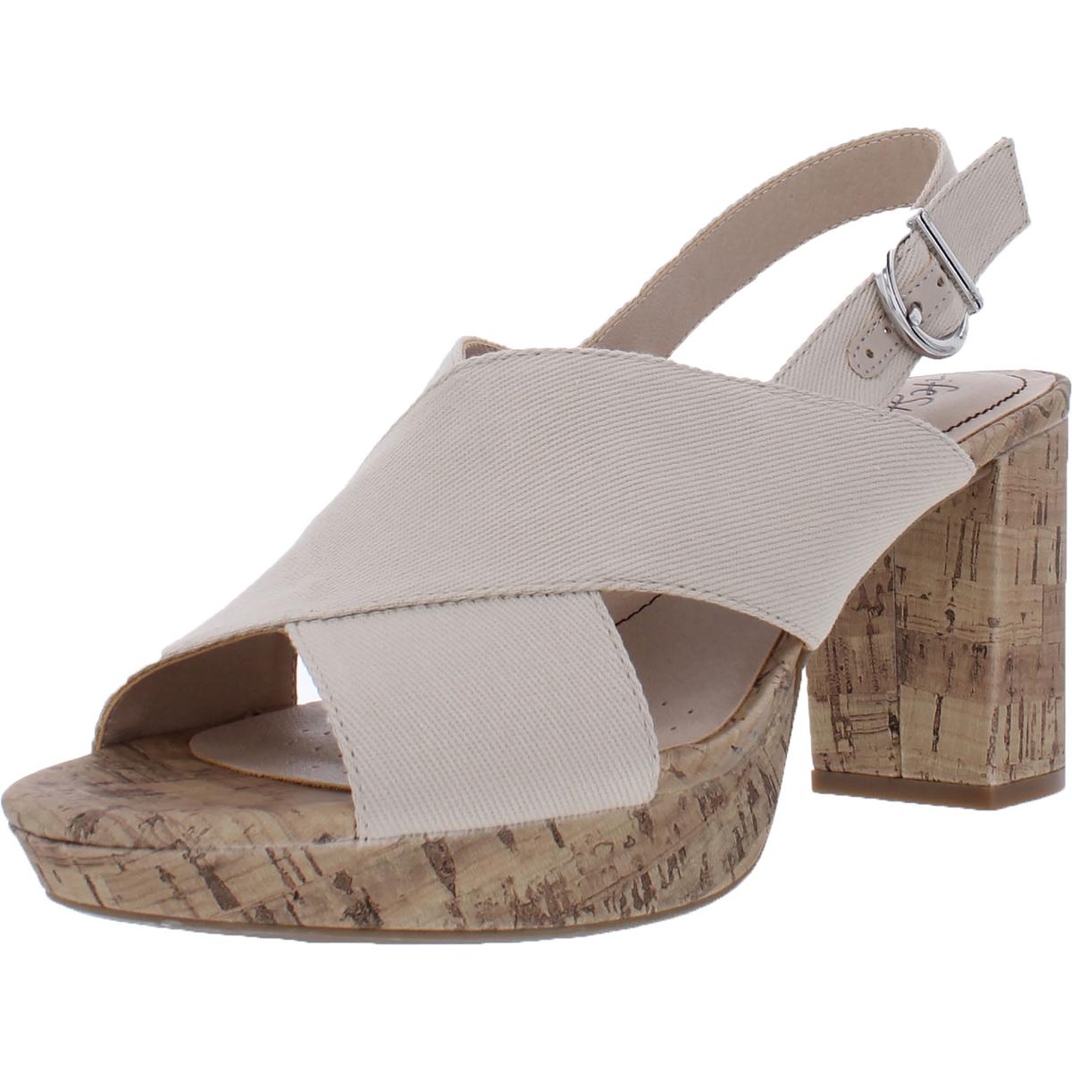 Lara Womens Padded Insole Canvas Platform Sandals