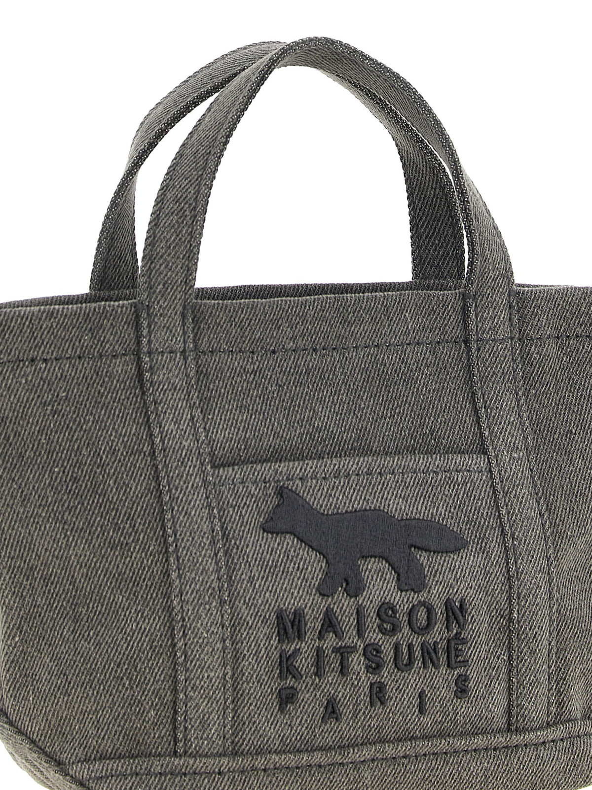 Maison Kitsune Men 'Profile Fox' Mini Shopping Bag