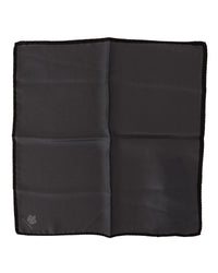 Dolce & Gabbana Black Silk Pocket Square