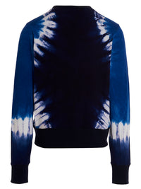 Wales Bonner Men Logo Embroidery Tie Dye Sweatshirt