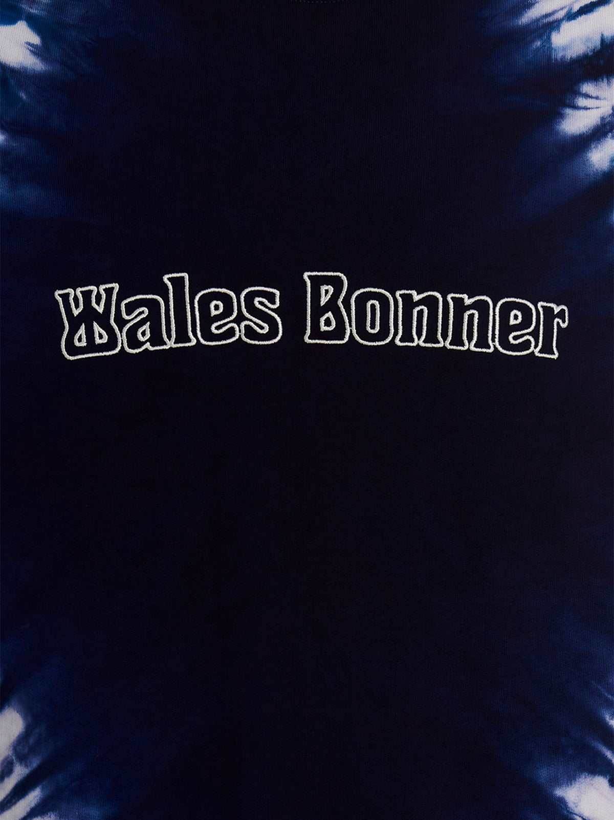 Wales Bonner Men Logo Embroidery Tie Dye Sweatshirt