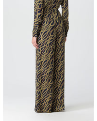 Michael Kors Chain Print Wide Leg Pants Women Blue
