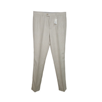 Brunello Cucinelli Subtle Pattern Single-Breasted Suit in Ecru