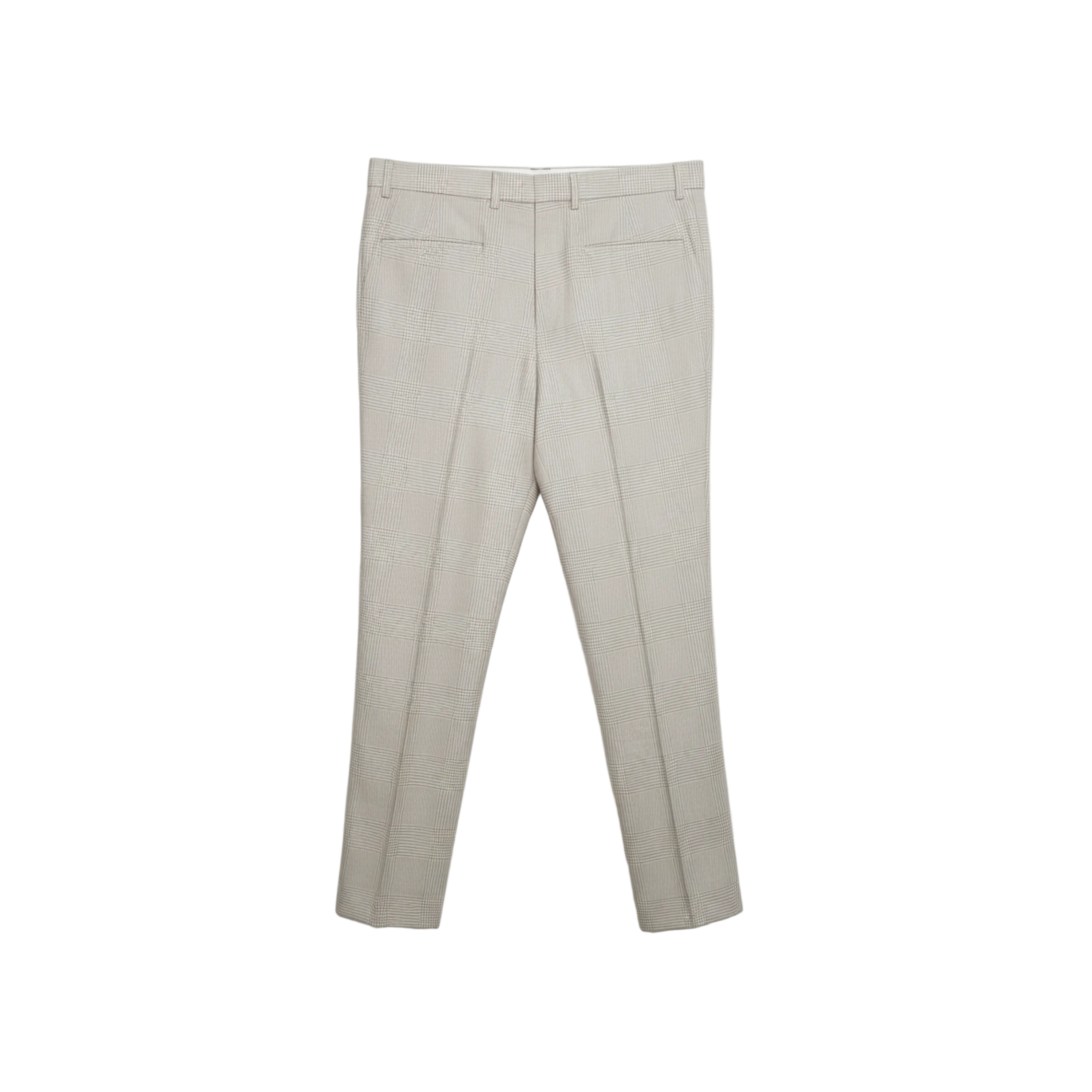 Brunello Cucinelli Subtle Pattern Single-Breasted Suit in Ecru