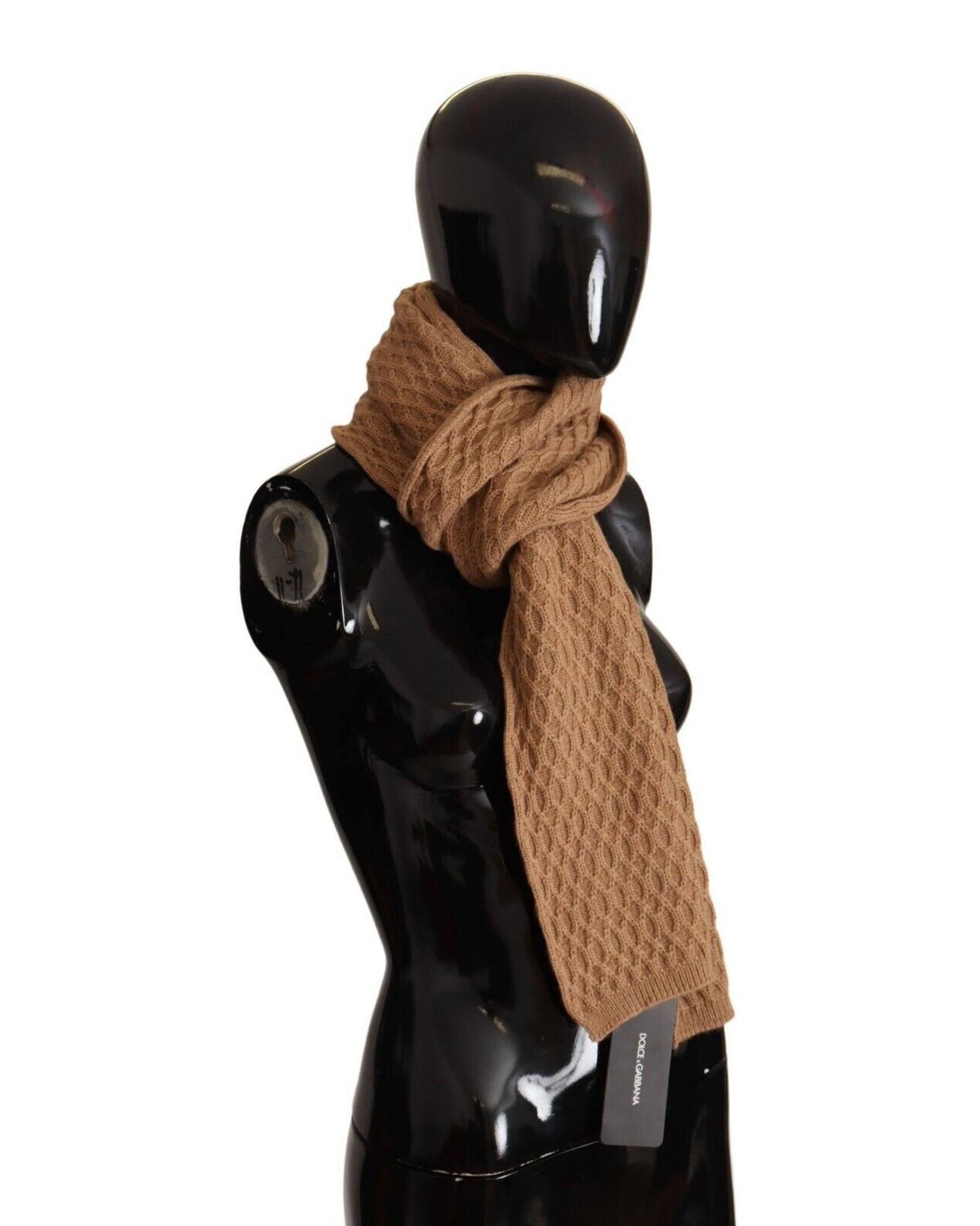 Dolce & Gabbana Dolce Gabbana Cable Knit Cashmere Scarf