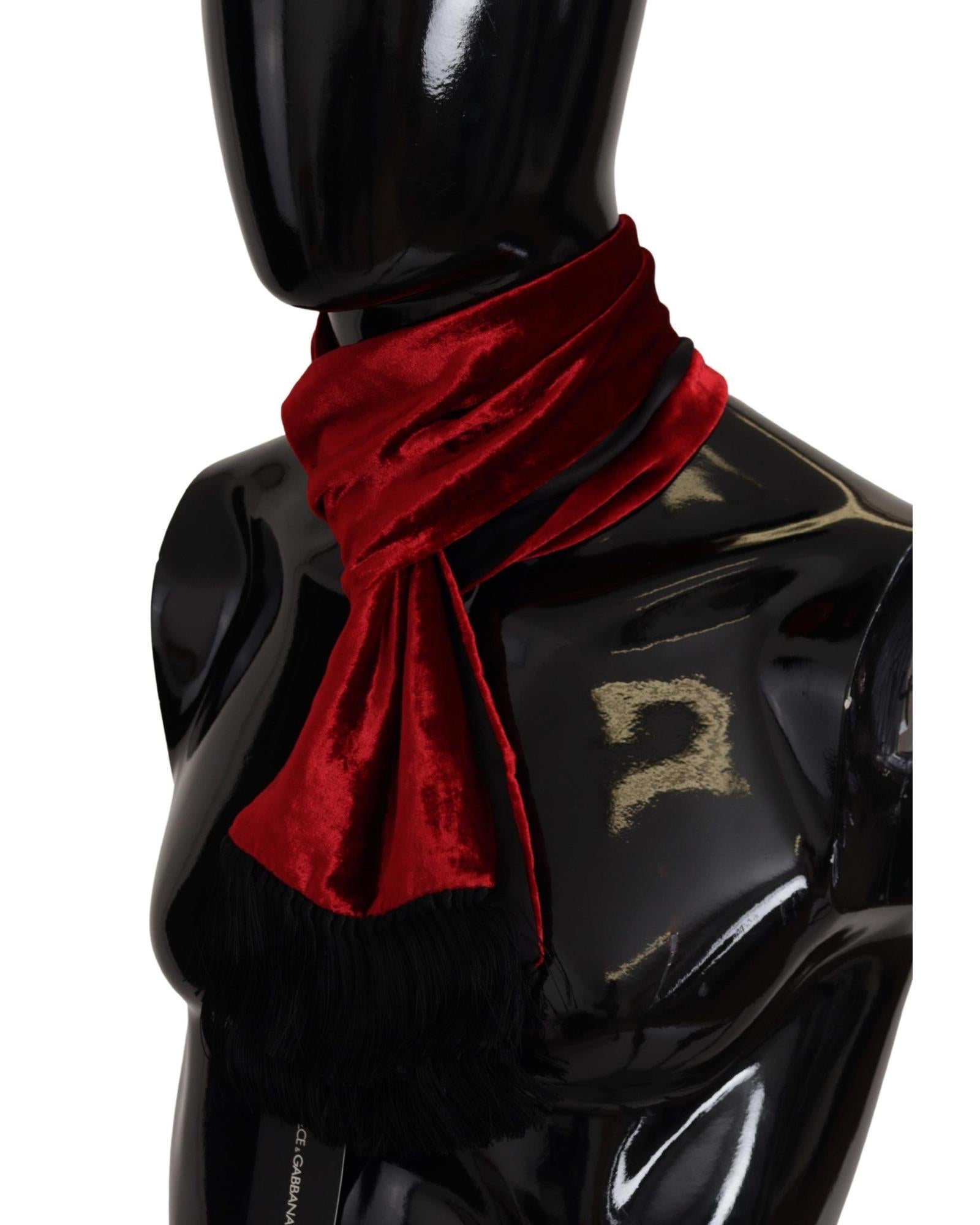 Dolce & Gabbana Men's Silk Handkerchief - Burgundy