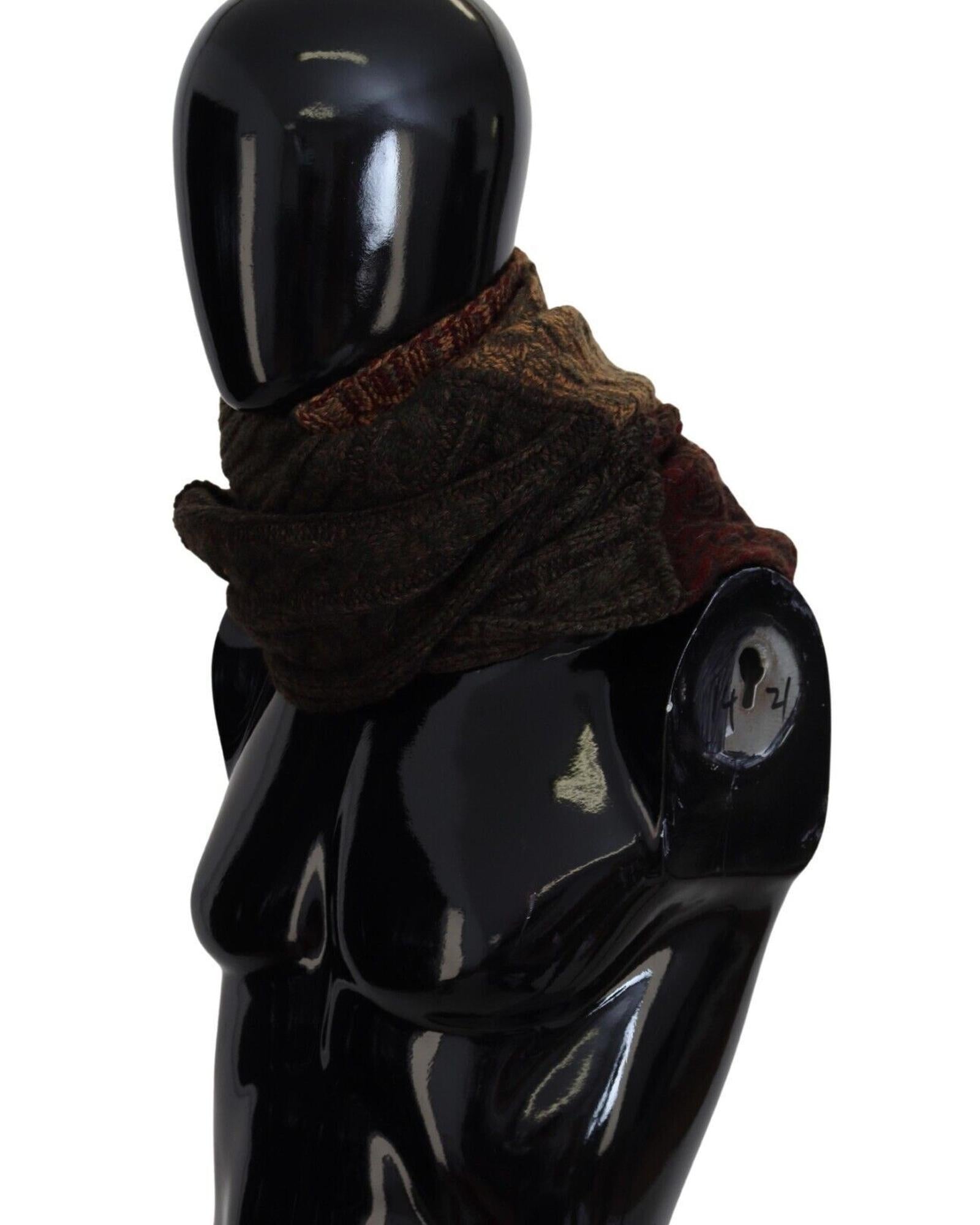Dolce & Gabbana Brown Wool Scarf for Women