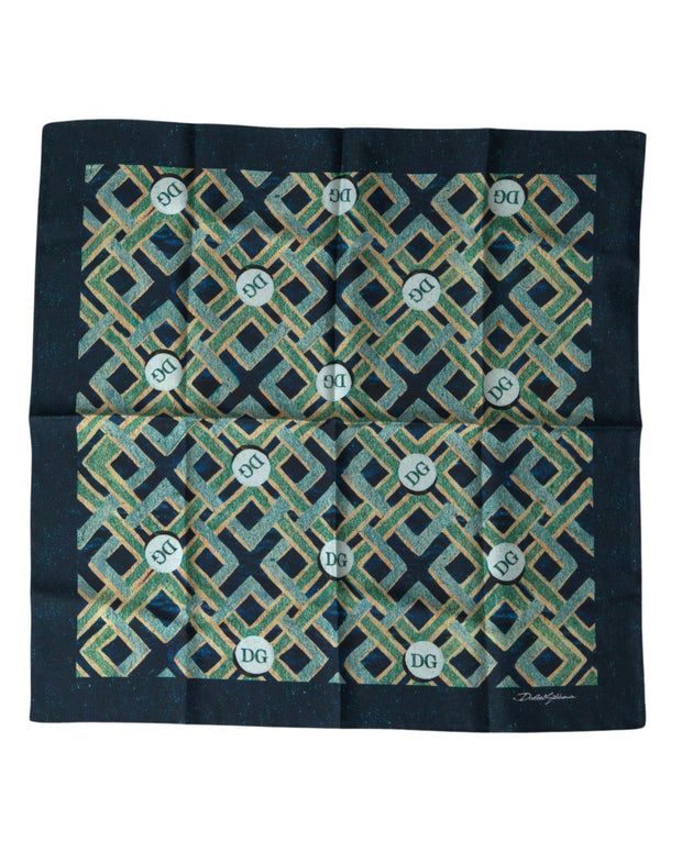 Dolce & Gabbana Printed Silk Handkerchief Scarf