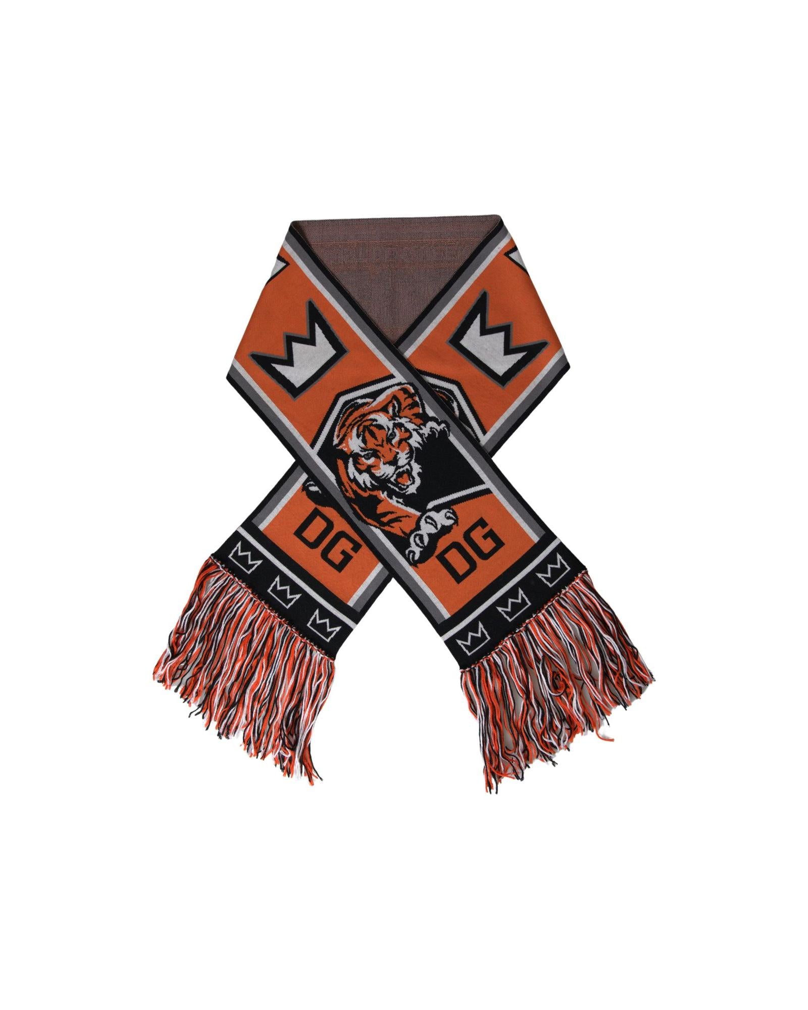 Dolce & Gabbana  Tiger Scarf Orange