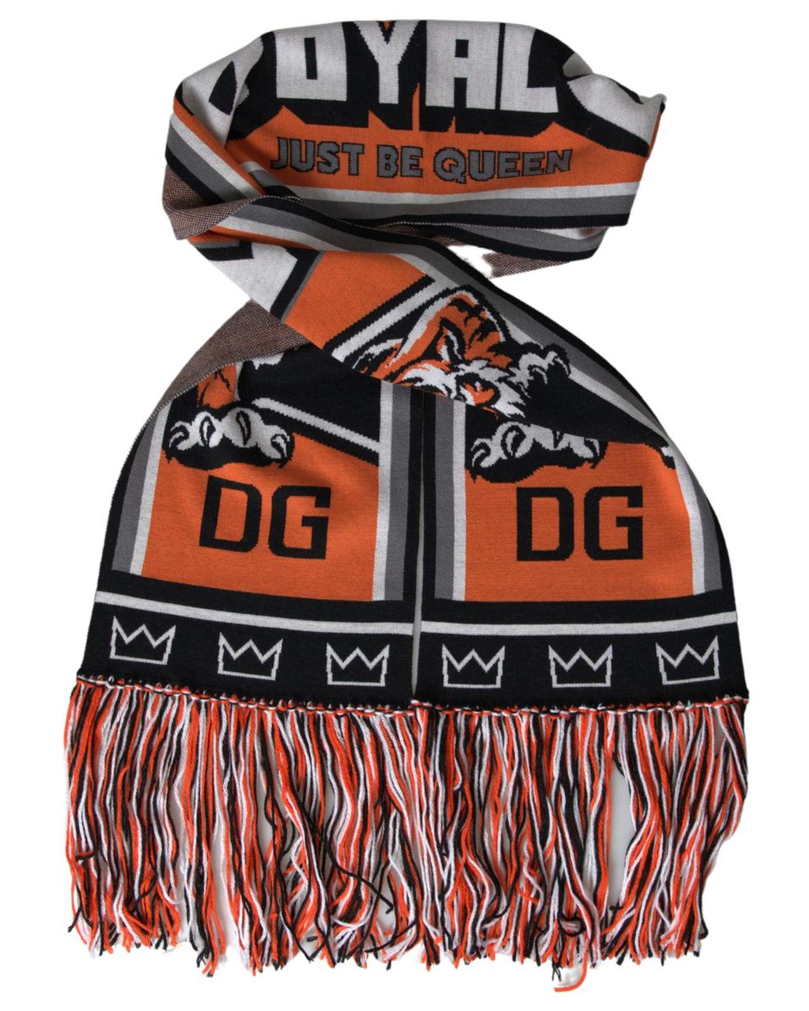 Dolce & Gabbana  Tiger Scarf Orange