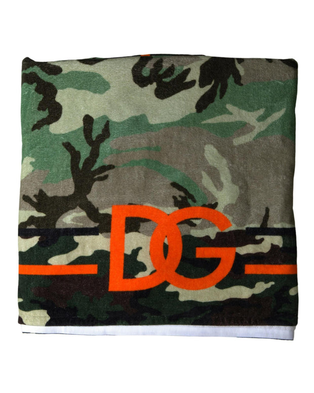 Dolce & Gabbana Printed Cotton Wrap Shawl Scarf