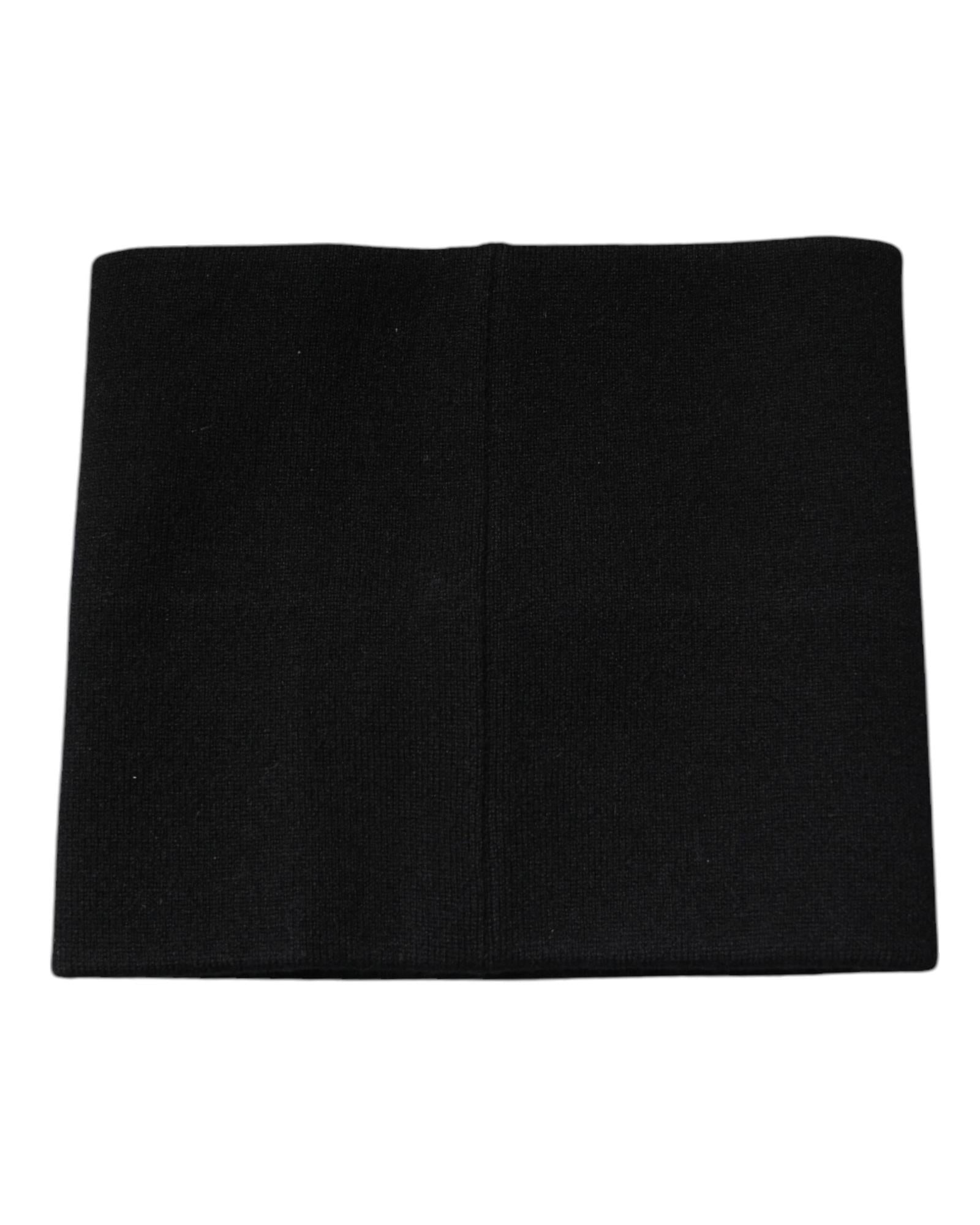 Dolce & Gabbana Cashmere Scarf Men Black Scarves & Shawls