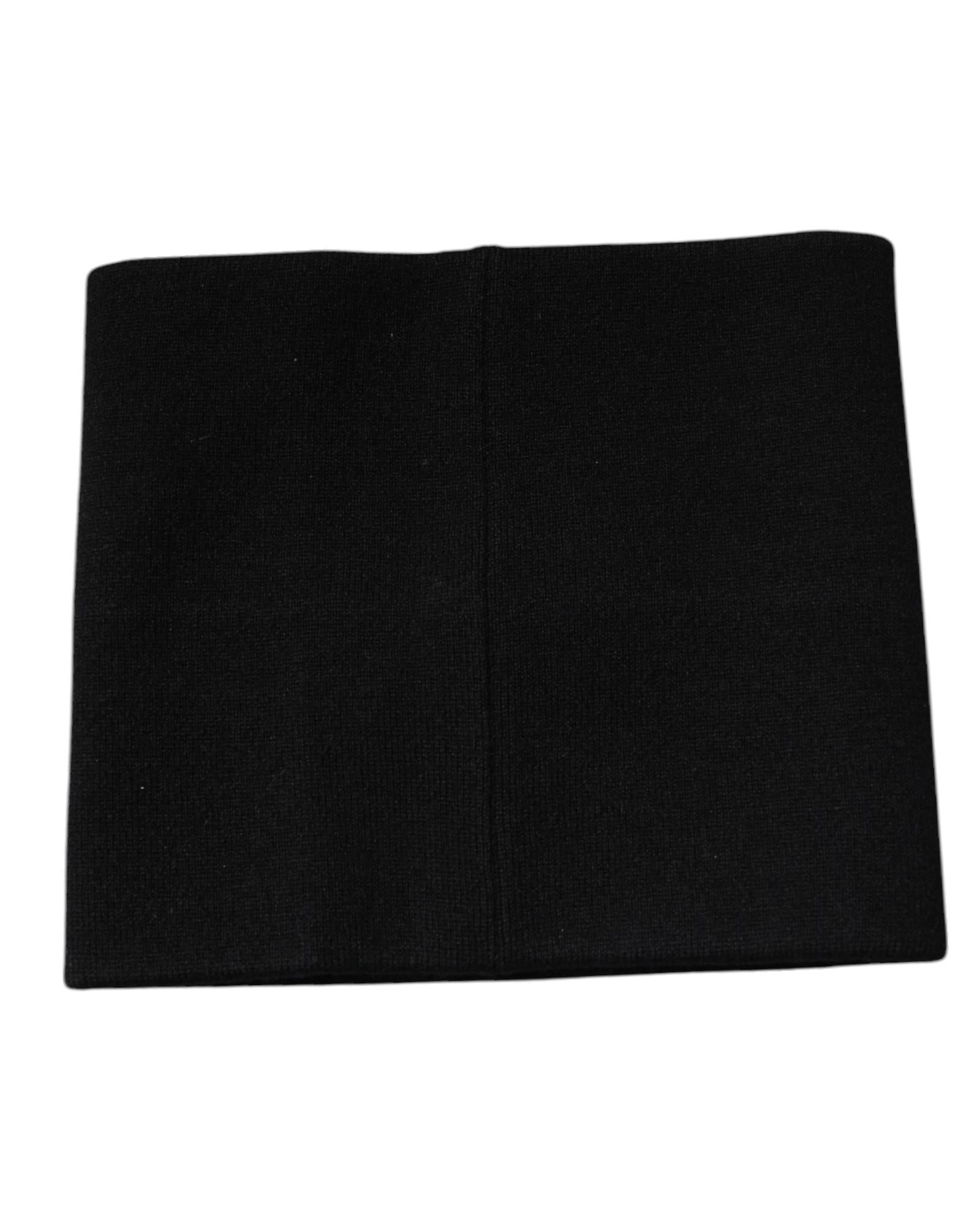 Dolce & Gabbana Cashmere Scarf Men Black Scarves & Shawls