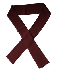 Dolce & Gabbana Cashmere Scarf Burgundy Men Maroon Scarves & Shawls One Size Maroon