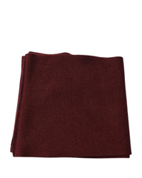 Dolce & Gabbana Cashmere Scarf Burgundy Men Maroon Scarves & Shawls