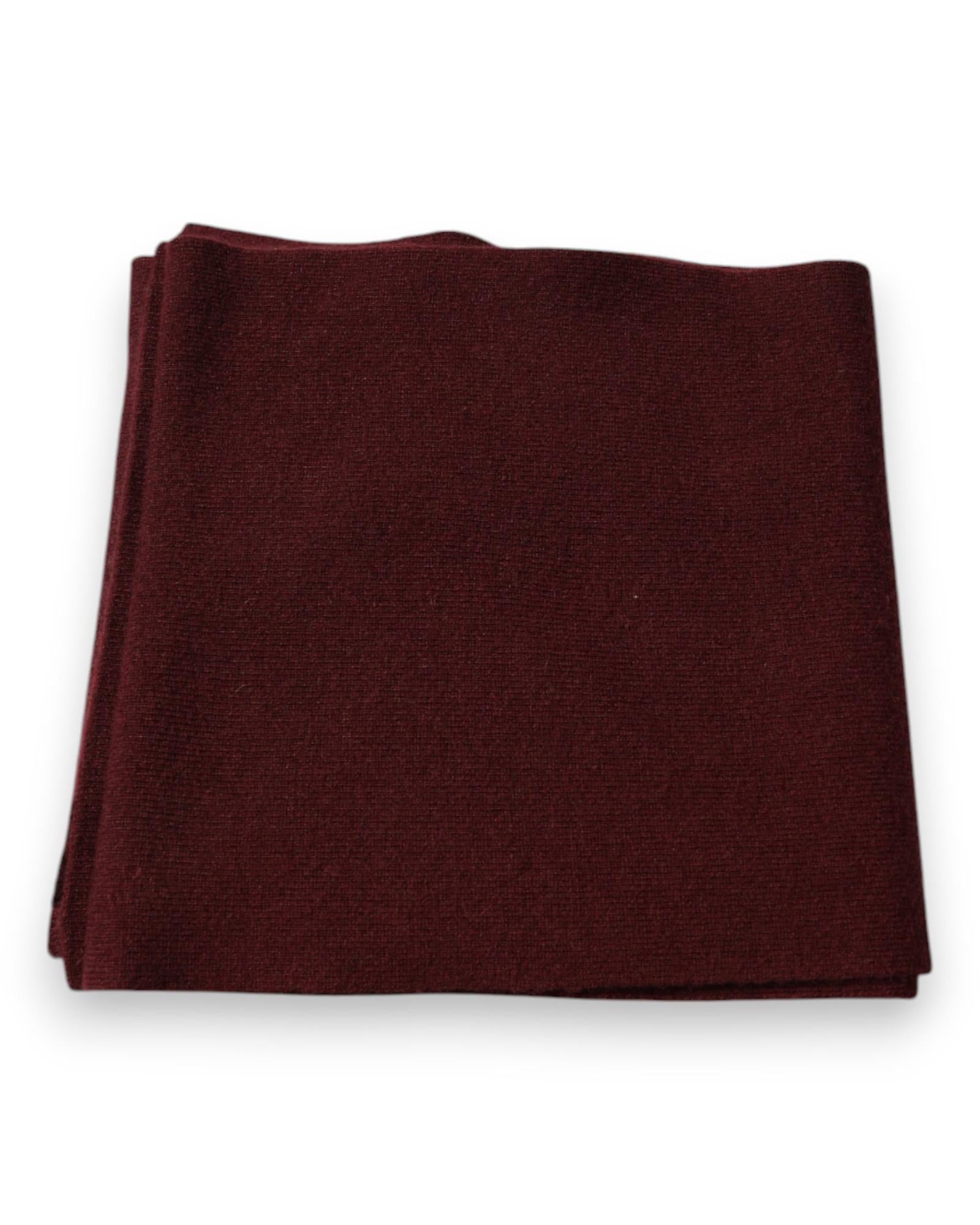 Dolce & Gabbana Cashmere Scarf Burgundy Men Maroon Scarves & Shawls