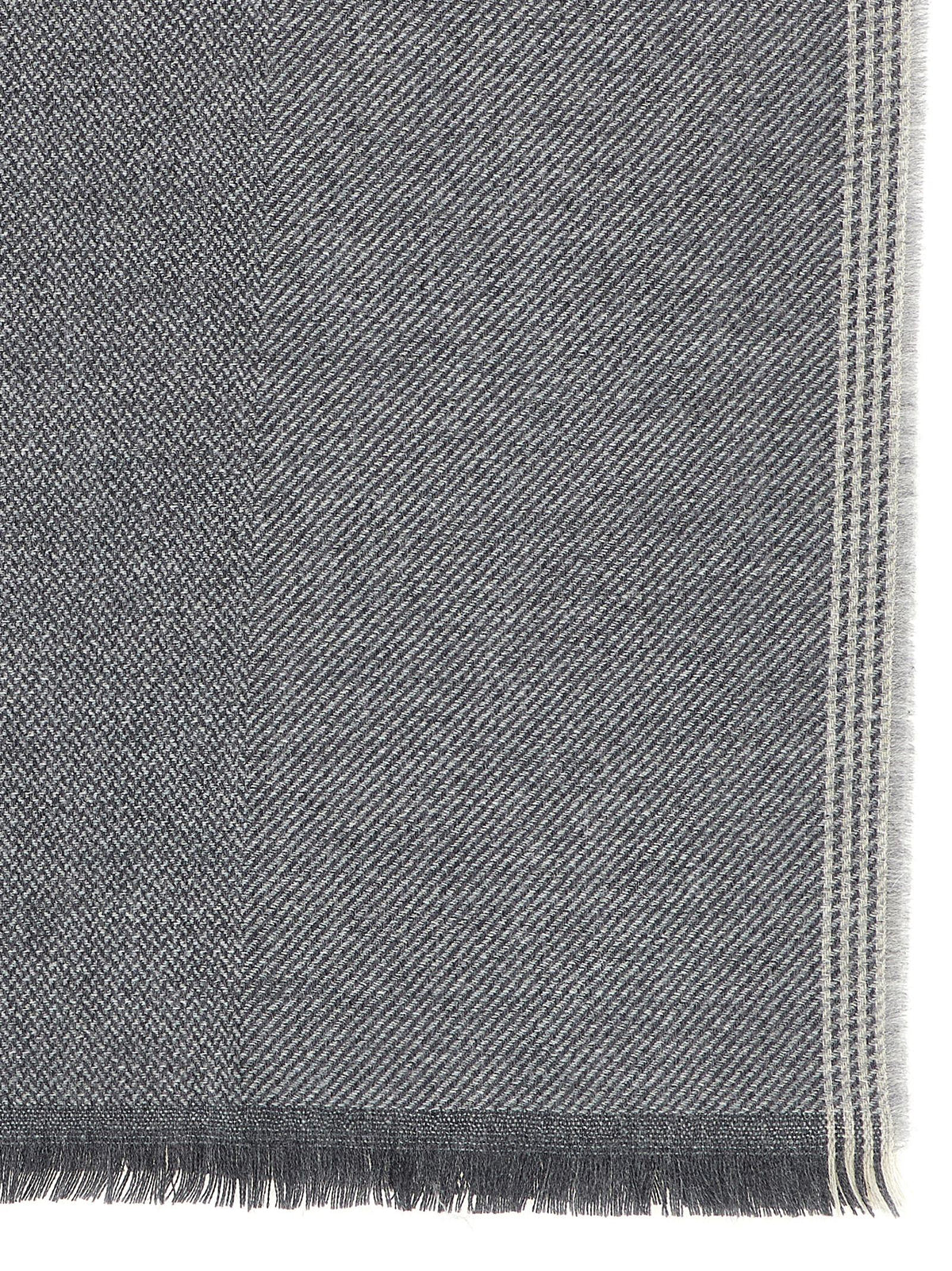 BRUNELLO CUCINELLI Brunello Cucinelli Men Diagonal Wool And Cashmere Scarf