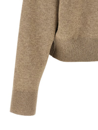 BRUNELLO CUCINELLI Brunello Cucinelli Women 'Shiny Zipper Pull' Wool Cardigan