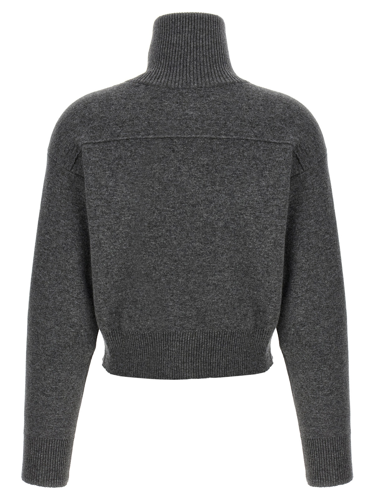 Brunello Cucinelli Women 'Shiny Zipper Pull' Wool Cardigan