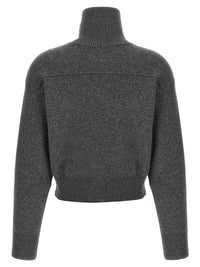 Brunello Cucinelli Women 'Shiny Zipper Pull' Wool Cardigan