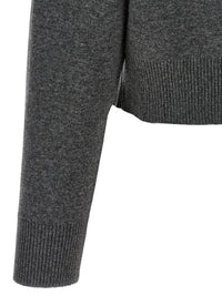 Brunello Cucinelli Women 'Shiny Zipper Pull' Wool Cardigan