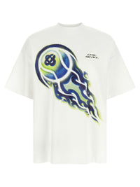 CASABLANCA Casablanca Men 'Flaming Tennis Ball' T-Shirt
