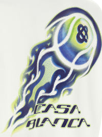 CASABLANCA Casablanca Men 'Flaming Tennis Ball' T-Shirt