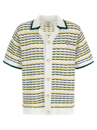 CASABLANCA Casablanca Men 'Tuck Stitch Short Sleeve' Shirt