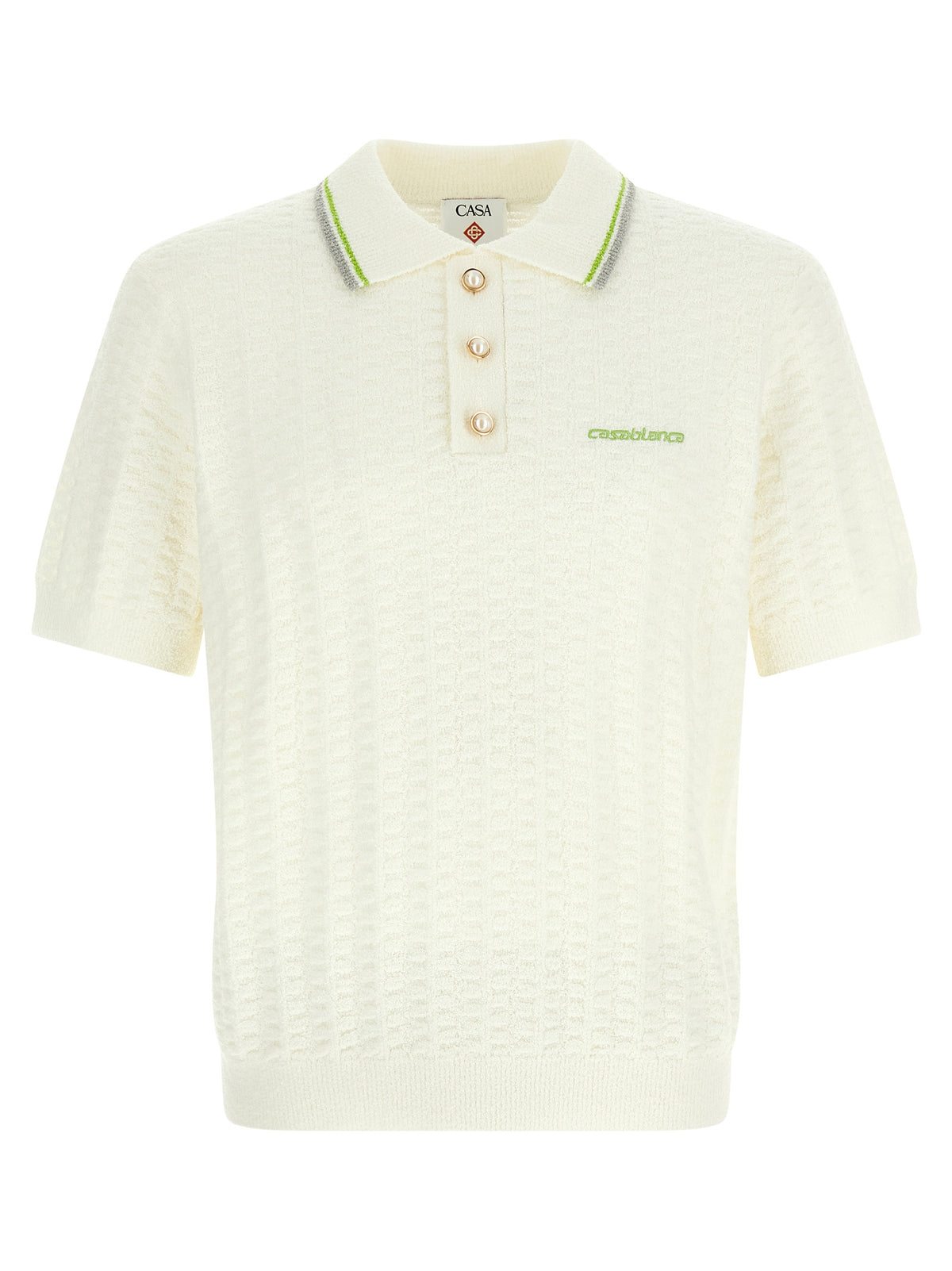 Casablanca Men 'Tennisbouclé' Polo Shirt