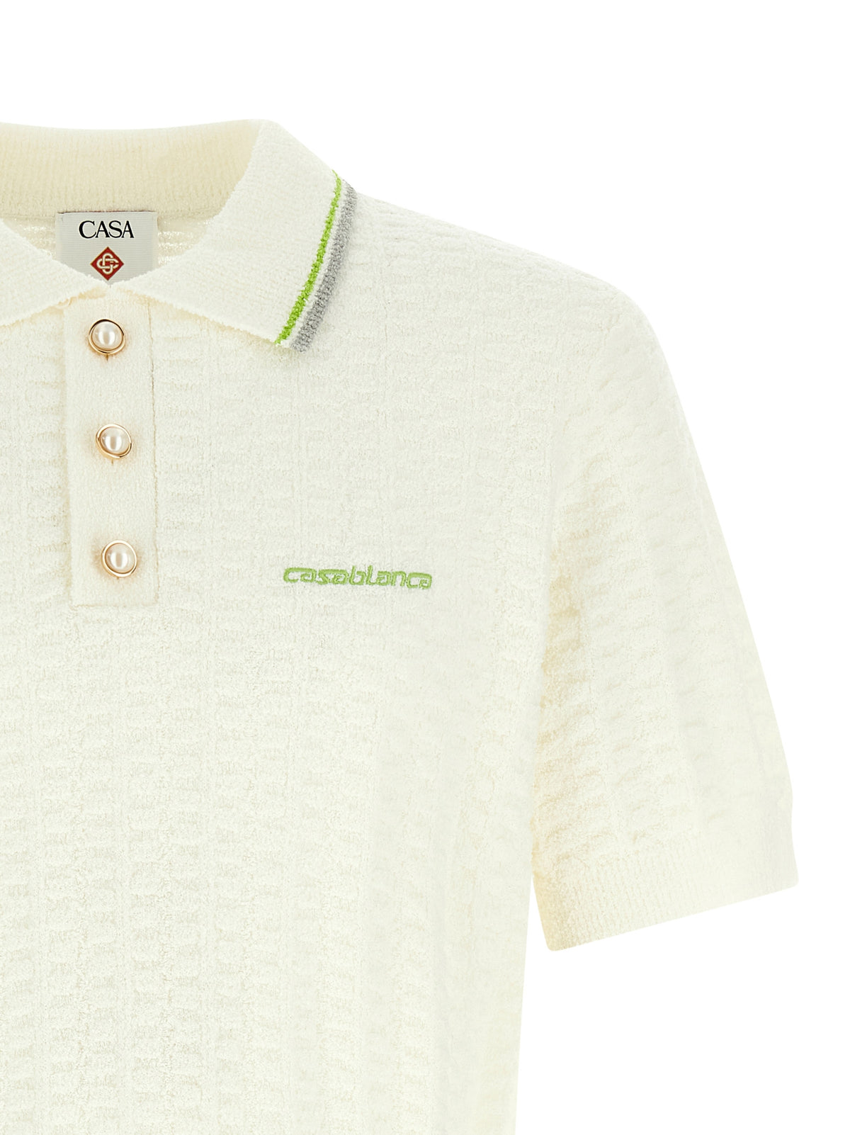 Casablanca Men 'Tennisbouclé' Polo Shirt